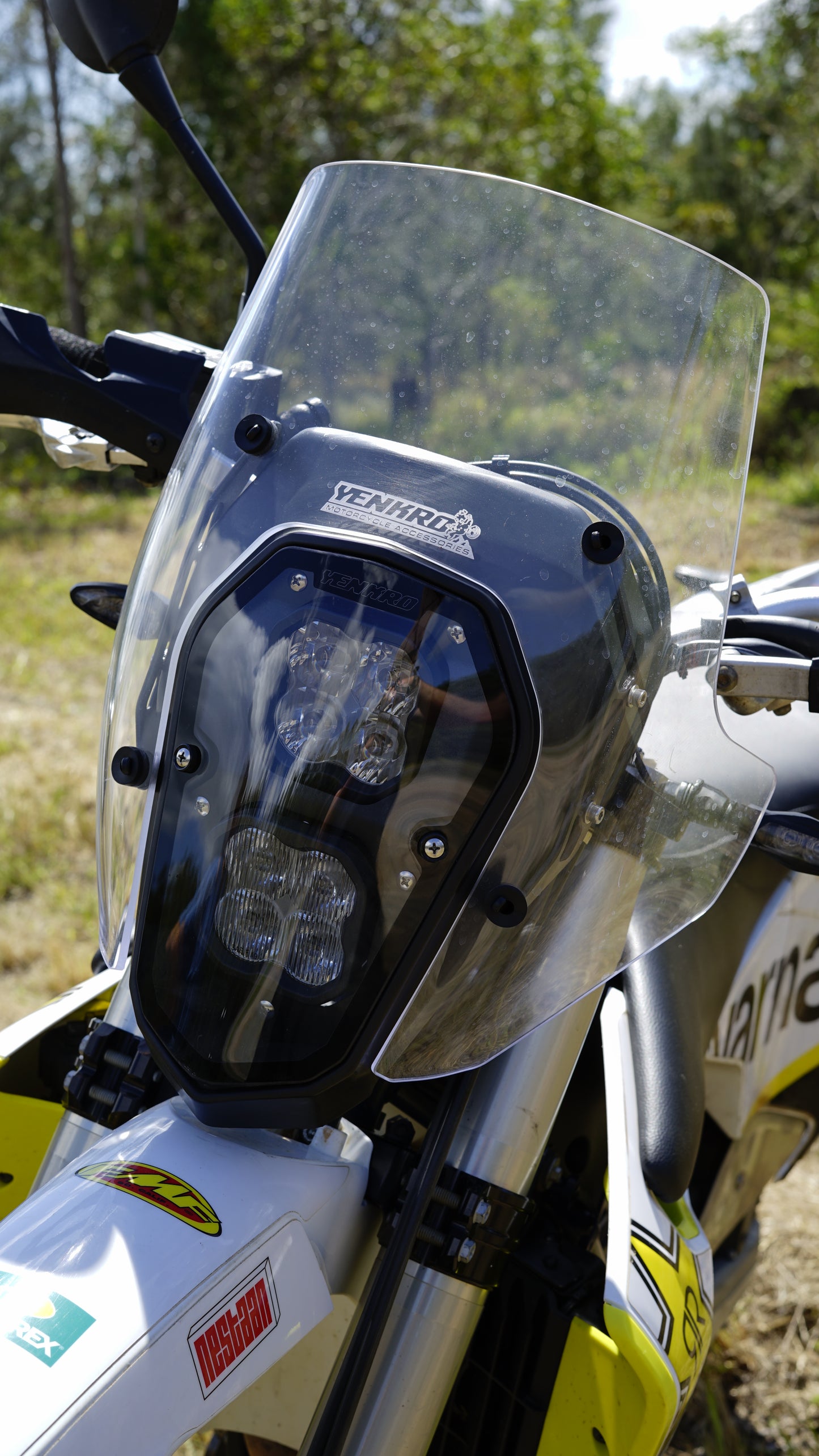 Yenkro windscreen for frame mounted and advlite kit